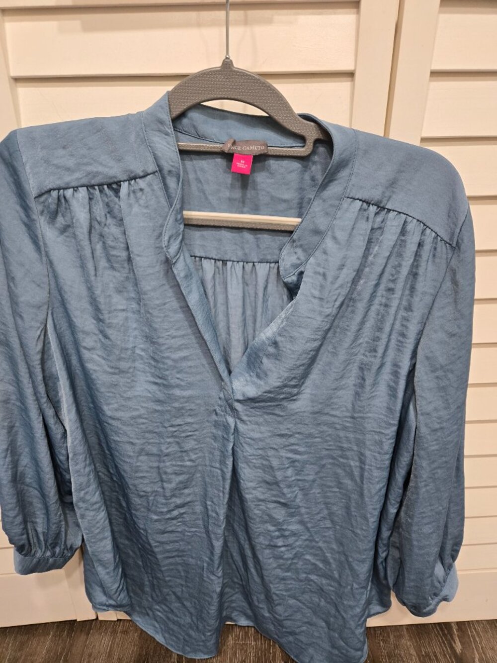 Blueish Office blouse 1X
